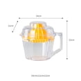 thumbnail image 2 of AURARMLET 1Pc Hand Press Fruit Juicer Manual Plastic Kitchen Squeezing Machine Yellow, 2 of 8