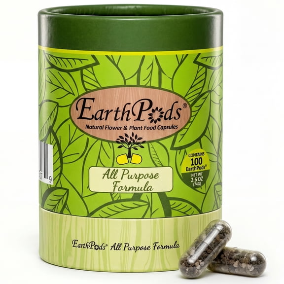EarthPods Indoor Organic Plant Fertilizer ( 100 Capsules), Made in USA