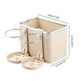thumbnail image 3 of Caja de almacenamiento para reposabrazos de coche con portavasos, organizador multifuncional para asiento de coche, caja de pañuelos para smartphone, billetera, accesorios interiores de coche, 3 of 8