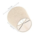 thumbnail image 2 of HONMEET 2-Pack Small Linen Drum Lamp Shades, Handwoven Vintage Fabric Covers for Home Decor, and Stylish Lighting Accessory, 2 of 8
