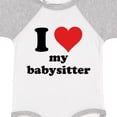 thumbnail image 4 of Inktastic I Heart My Babysitter Boys or Girls Baby Bodysuit, 4 of 5