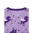 thumbnail image 5 of WIBACKER 2 Piece Pajamas Set Cotton Toddler Girls Snug Fit Pjs Kids Long Sleeve Top & Pants Nightwear Sets, Unicorn, 4-5 Years, 5 of 10