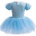 thumbnail image 4 of Little Girls Princess Leotards Tutu Dress Costume with Headband Halloween Cosplay Outfits, Size 4-5Y, 4 of 8