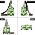 thumbnail image 3 of ALAZA Camouflage Green Sling Bag for Women Men Waterproof Crossbody Chest Bags, 3 of 7