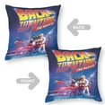 thumbnail image 2 of Regreso al Futuro Fundas de almohada de terciopelo con tema, regalos de funda de almohada, decoración para el hogar, cojín de lanzar, regalo de cumpleaños para fans y parejas. 40cm x 40cm., 2 of 6