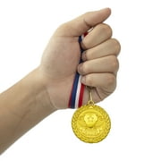 Gold WINNER Medals, 12-Pack Metal Medal Sports Day Medals with Ribbon Necklace for Sports Day Prizes, Gymnastics Competitions, Party Gifts, Kids Adults