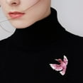 thumbnail image 5 of Necvior Bird Brooch Pin for Men Women Fashionable Rhinestones Jewelry Accessories Fashionable Party Lapel Accessory, 5 of 9