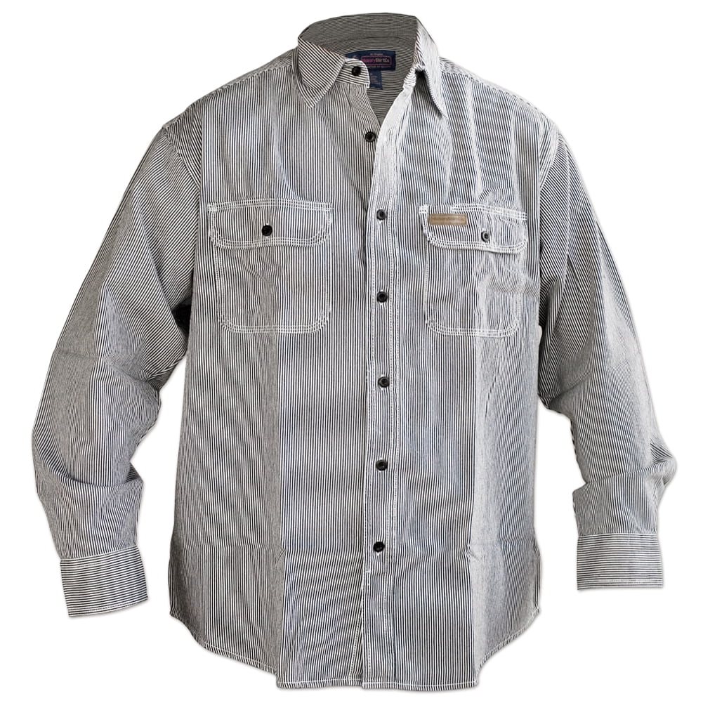 Hickory Shirt Co. Long Sleeve Button Shirt Tall Length