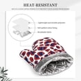 thumbnail image 4 of DouZhe Oven Mitts and Pot Holders Sets, Purple Leopard Print Spots Prints Non-Slip Heat Resistant Kitchen Oven Silicone Glove, 4 of 7