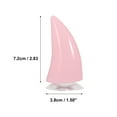 thumbnail image 4 of 2pcs Bull Horn Style Roof Top Stickers Bumper Decoration Decals Suction Cup for Car Motorcycle Helmet Pink, 4 of 7