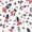 American Rocket Pattern, variant on FORMRS Unisex School Backpack 17" Student Travel Bag with Laptop Compartment, Cat Flowers Pattern