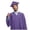 Purple, variant on Unisex Matte Graduation Cap Gown Tassel Set with 2026 Year Charm for High School & College Graduates