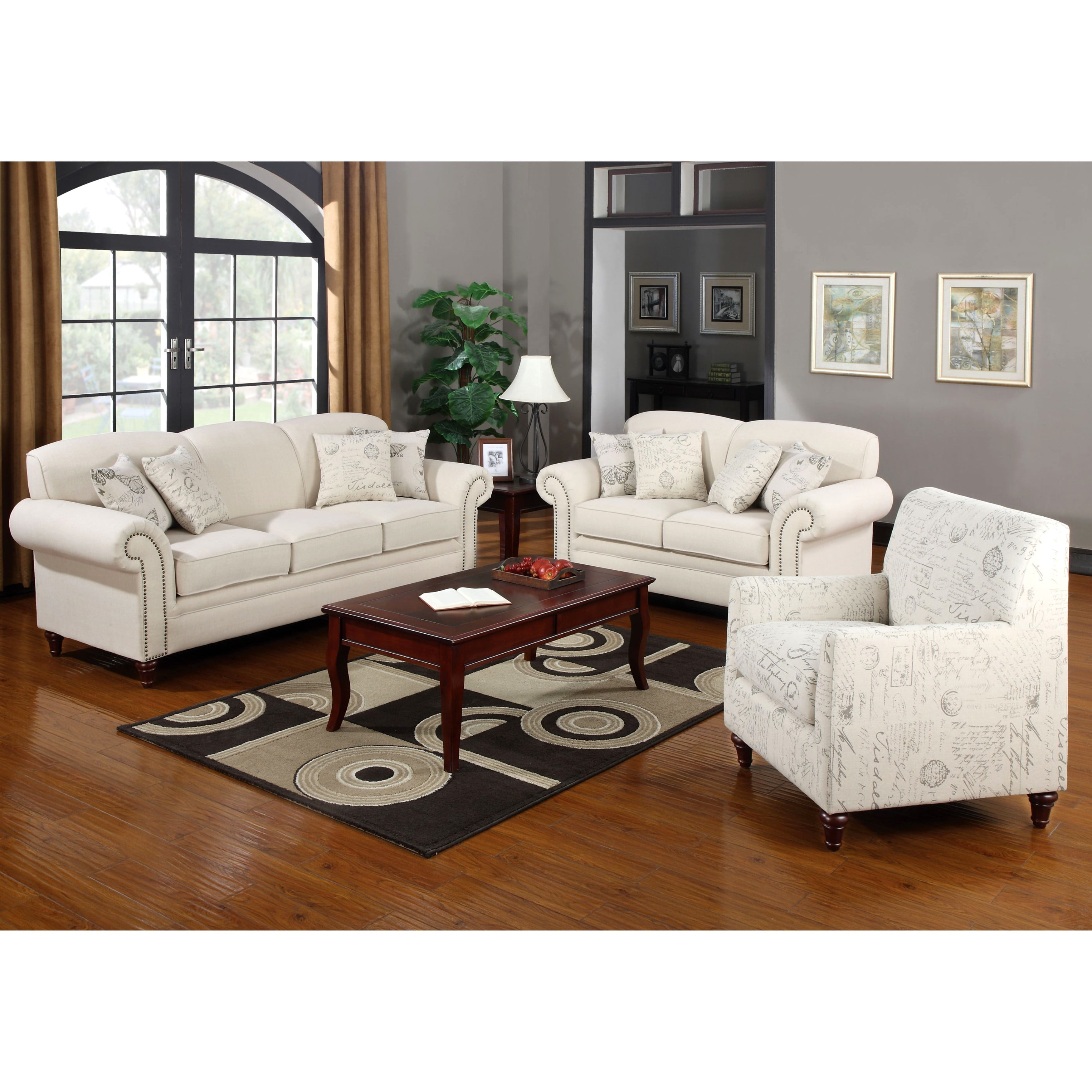 A Line Furniture French Traditional Design Living Room Sofa Collection With Nailhead Trim Walmartcom Walmartcom