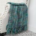 thumbnail image 5 of Home Soft Things Naga Knitted Throw - Dark Teal - 50" x 60", 5 of 8