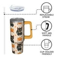 thumbnail image 3 of 30oz Halloween Tumbler with Handle – Pumpkin Ghost Drinkware with Lid and Straw – Gothic Theme Travel Cup – Halloween Gifts Coffee Mug, 3 of 5