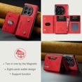 thumbnail image 6 of Feishell Case for OnePlus 12,Premium PU Leather Magnetic Detachable 2-In-1 Card Pocket Back Flip ID Credit Card Slots Kickstand Shockproof Business Slim Phone Case,Red, 6 of 10