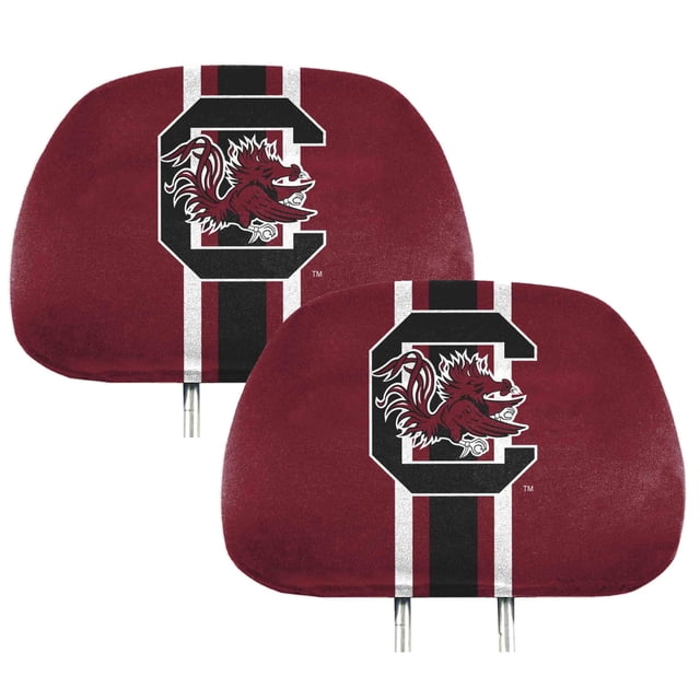 Fanmats 62069 Juego De Fundas Para Reposacabezas Impresas South Carolina Gamecocks - 2 Piezas
