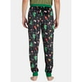 thumbnail image 3 of Holiday Time Men's Christmas Fleece Jogger Sleep Pants, Festive Print Knit Pajama Bottoms, Sizes S-3XL, 3 of 5