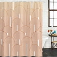 thumbnail image 2 of Orange Ombre Shower Curtain, Waterproof Shower Curtains for Bathroom, Farmhouse Stripes Modern Abstract Art Washable Fabric Bathtub Curtain Set Bath Decor with 12 Hooks 72"x78", 2 of 8