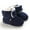 Navy, variant on Baby Girls Snow Boots, Soft Cotton Thermal No Slip Winter Booties Red Size 0-12 Months