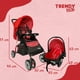 thumbnail image 2 of Carriola con Portabebe Trendy Kids  Maxy Rojo, 2 of 5