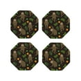 thumbnail image 2 of Balery 4 Pcs Sloth Doing Yogaleather Coasters Set, Drink Table Cup Coasters For Living Room Kitchen Coffee Decor, 2 of 9