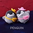 thumbnail image 4 of Llavero de peluche de animal, lindo pingüino de peluche y interesante mochila con colgante de muñeca para niños o amigos (pingüino-rosa, paquete de 2), 4 of 5