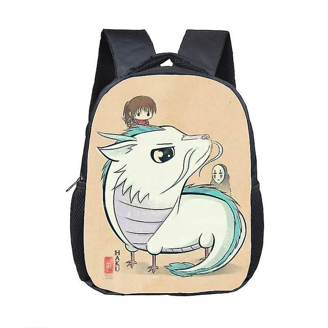Totoro Anime Mochila Juguetes para niños pequeños Dibujos animados lindo Spirited Away Kindergarten Niños Soft School Bag Girla A
