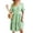Green, variant on PULLIMORE Women's Summer Dresses Casual Ruffle Sleeve V Neck Swiss Dot Mini Babydoll Dress (Green,S)