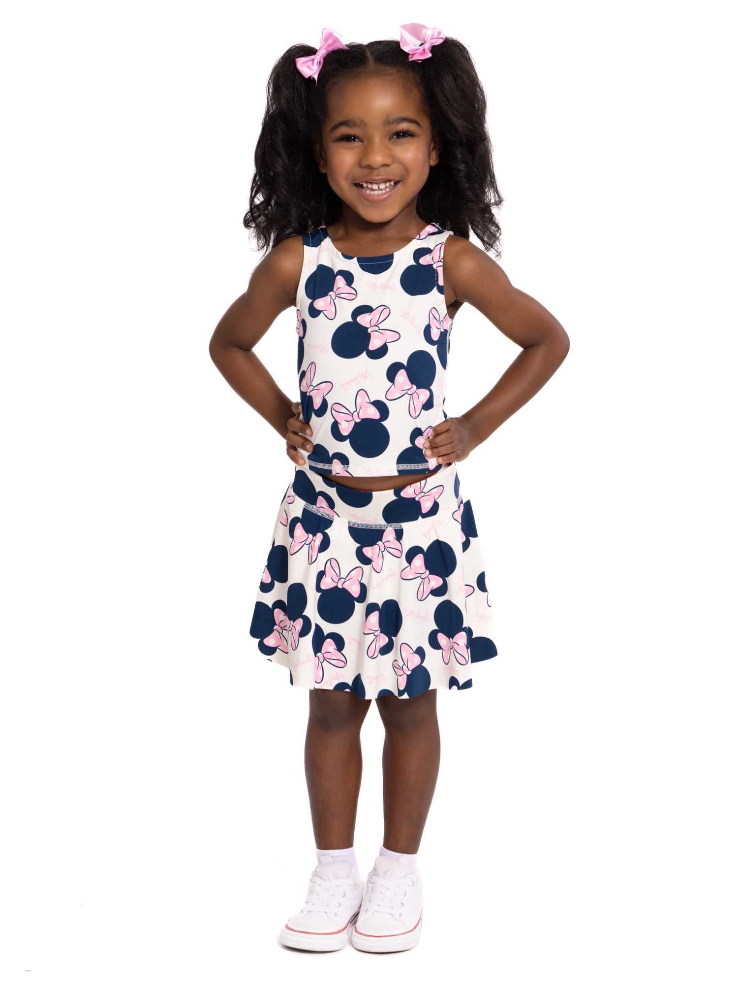 Minnie Mouse Toddler Girls' Active Tank Top and Skort Set, 2-Piece, Sizes 12M-5T