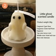 thumbnail image 4 of KMMYS 2Pcs Halloween Ghost Candles, Decorative Candles for Home Decor, Unique Gift for Halloween Party, Eerie Ambiance Set, Whimsical Ghost Design, Long-Lasting Wax Candles, 4 of 5