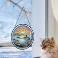 thumbnail image 5 of Rio de Janeiro Skyline Stained Glass Suncatcher Window Hanging – Personalized Window Hanging for Travel Memories, Trip Of The Year Gift for Couples, Families or Friends Christmas 2025, 5 of 5