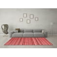 thumbnail image 3 of Ahgly Company Indoor Rectangle Abstract Red Modern Area Rugs, 8' x 10', 3 of 4
