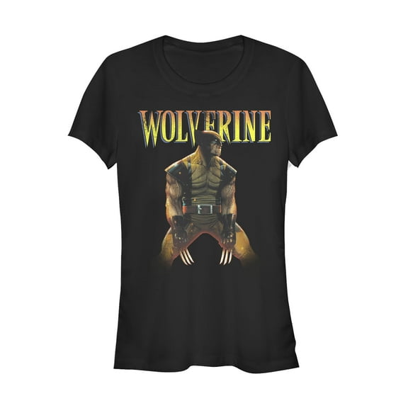 Junior's Marvel X-Men Wolverine Ready  Graphic Tee Black 2X Large