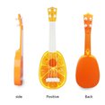 thumbnail image 3 of braveheart Simulation Fruit Mini Guitare Pastèque Kiwi Fraise Orange Ukulele Joue Instrument de Musique, 3 of 9