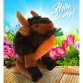 thumbnail image 5 of DolliBu Happy Easter Super Soft Plush Wild Buffalo with Carrot - Stuffed Animals with Carrot Plush Toy, Perfect Easter Holiday Surprise Gift, Spring Easter Wild Life Plush Animal - 9.5", 5 of 6