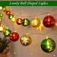 thumbnail image 6 of Gustave 9.8Ft 20 LED String Lights Battery Operated Christmas Lights Waterproof Lighted Ball Ornaments for Xmas Tree Home Indoor Outdoor Decorations, 6 of 9