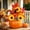 2 Style A, variant on Spooky Halloween Table Decor, Horror Scary Rustic Pumpkin Decor, Gothic Faux Retro Autumn Halloween Decorations for Dining Table, Mantel, Party
