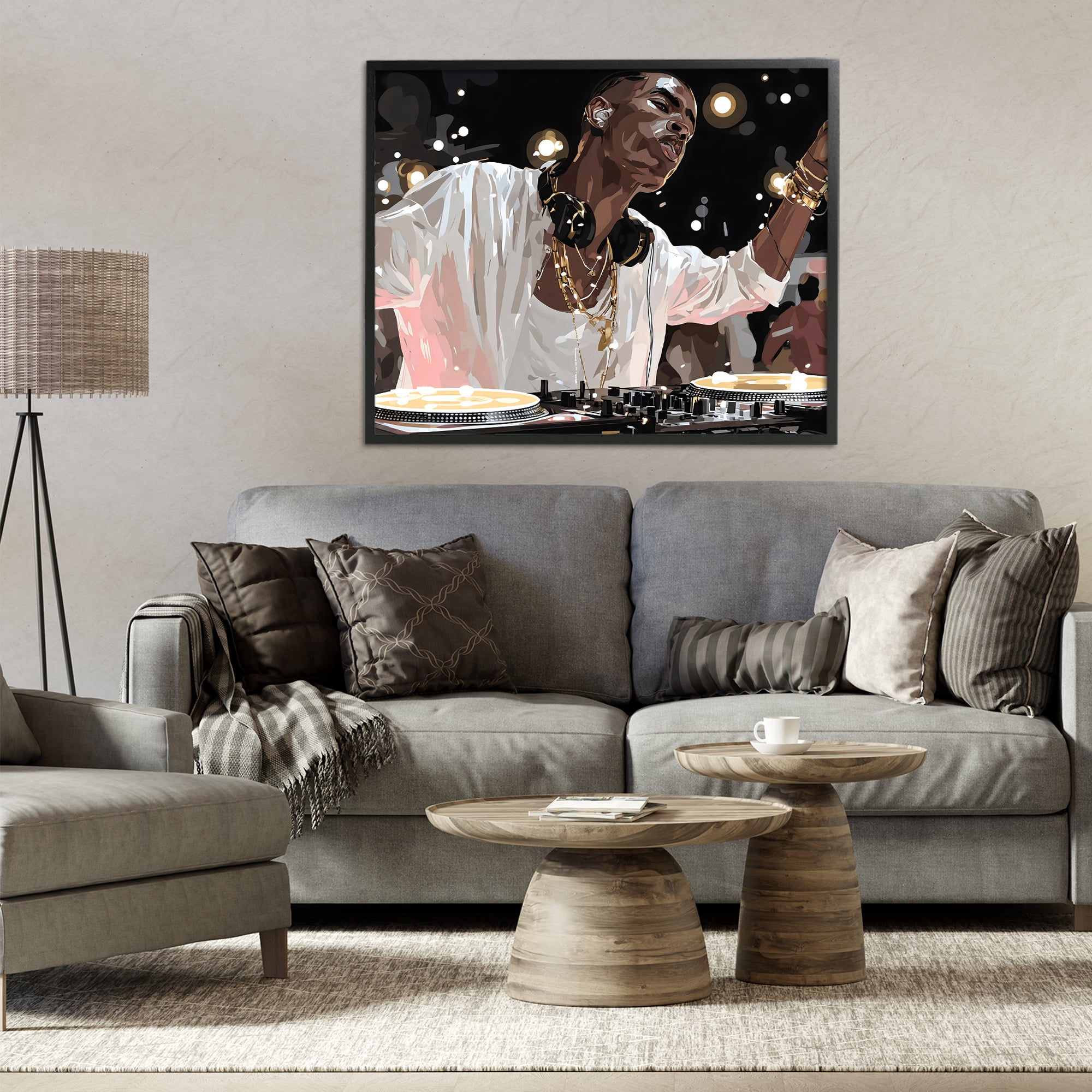 Stupell Industries Music In His Soul Black Framed Giclee Art, design by Franklyn Gregory