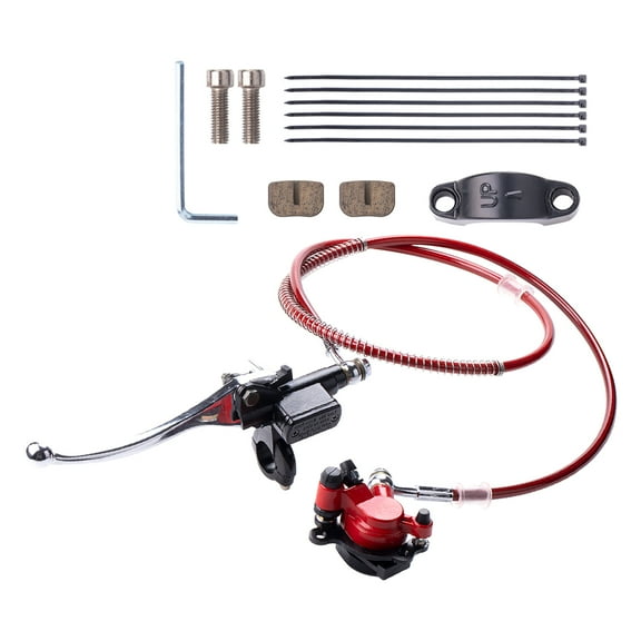 Rear Disc Brake Mastered Cylinder Caliper with Brake Pad Assembly for 2 47CC 49CC Chinese ATV Dirt Bike