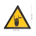 thumbnail image 2 of FESTFENDS Adhesivo De Advertencia Amarillo Para Prevención De Aplastamiento En Equipos, 2 of 7
