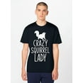 thumbnail image 1 of Crazy Squirrel Lady Funny Animal Lover Women Gift Squirrel T-Shirt - 220g Tee For Adult, Men, Women, Teen, Teenager, Adolescent, Youth, 1 of 7