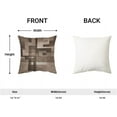 thumbnail image 6 of Brown Beige White Pillow Covers 16x16, Abstract Art Outdoor Decorative Throw Pillows for Couch, Modern Geometry Decor Cushion Cover 2 Pcs Soft Farmhouse Square Pillowcase for Bed Car Safa, 6 of 6