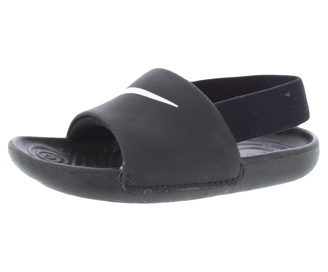 Nike Kawa Slide Toddler Black White