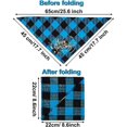 thumbnail image 2 of Birthday Dog Bandana, Double Sided Cotton Triangle Washable Reversible Plaid Painting Scarf for Small Medium Large Dogs, Unisex, Cats and Pets, 2 of 5