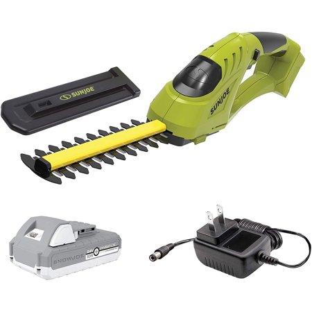 Restored Sun Joe 24V-SSEG-LTE 24-Volt iON+ Cordless Handheld Shear Trimmer, Edger W/ 2.0-Ah Battery and Charger [Refurbished]