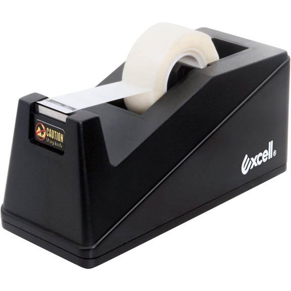 Excell Desk Tape Dispenser (1" core) with Non-Skid Base, Desktop Tape Dispenser Design for Home, Office, Gift Store and Wrapping Purpose - 1Pack