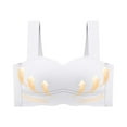 thumbnail image 2 of CLOISE Bras for Women Push up No Wires No Underwire Padded No Zipper Tshirt Bras White S-XL, 2 of 4