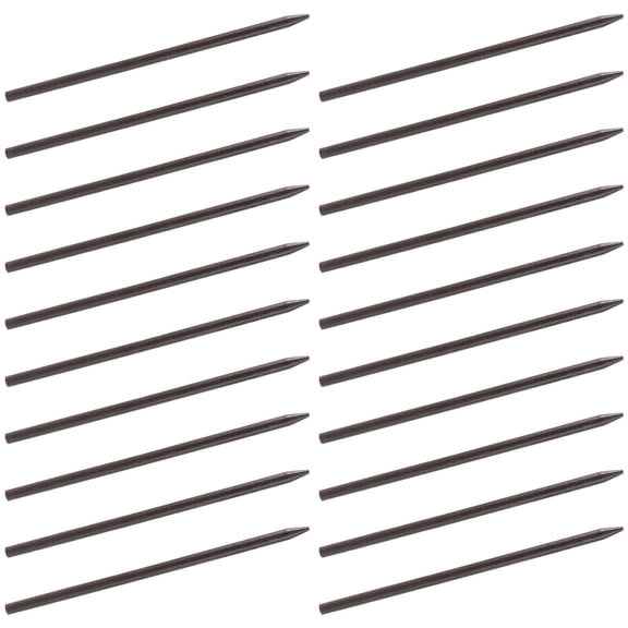 PENIKOKO 20Pcs Coffee Wood Hair Sticks Tapered Straight Hairpins for Hair Fastening