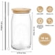 thumbnail image 5 of Vaso Zutcogo de cristal de 470 ml con tapa de bambú y pajita, 5 of 6